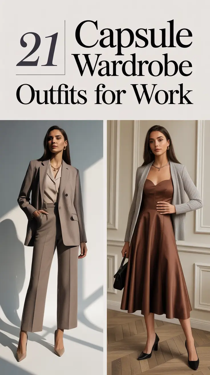 Capsule Wardrobe Outfits for Work 2026: Effortless Classy Looks for Every Season
