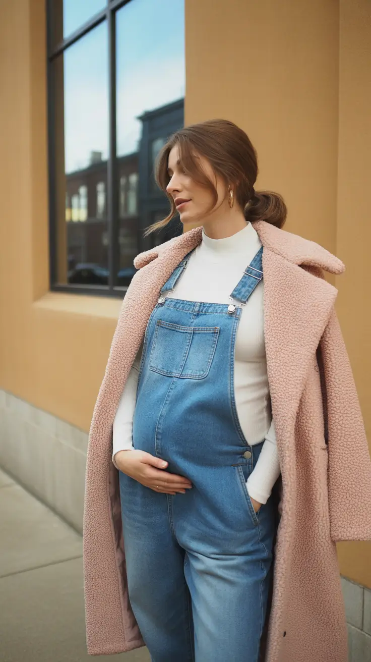 pregnancy outfits winter Denim Overall Coolness