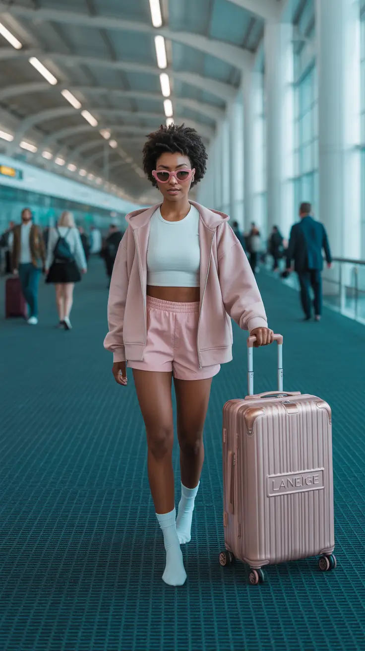 Comfortable Travel Outfits 2026 Soft Pastels and Playful Confidence