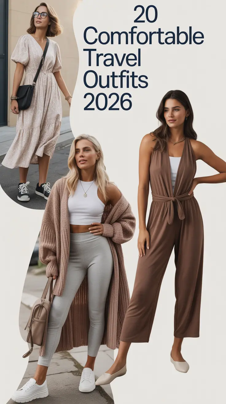 Comfortable Travel Outfits 2026: Chic & Comfy Ideas for Every Destination