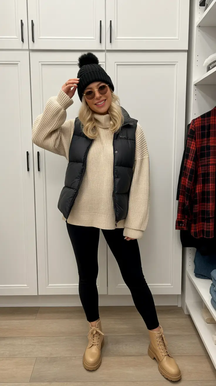 december outfits cozy Winter Layers and Urban Ease