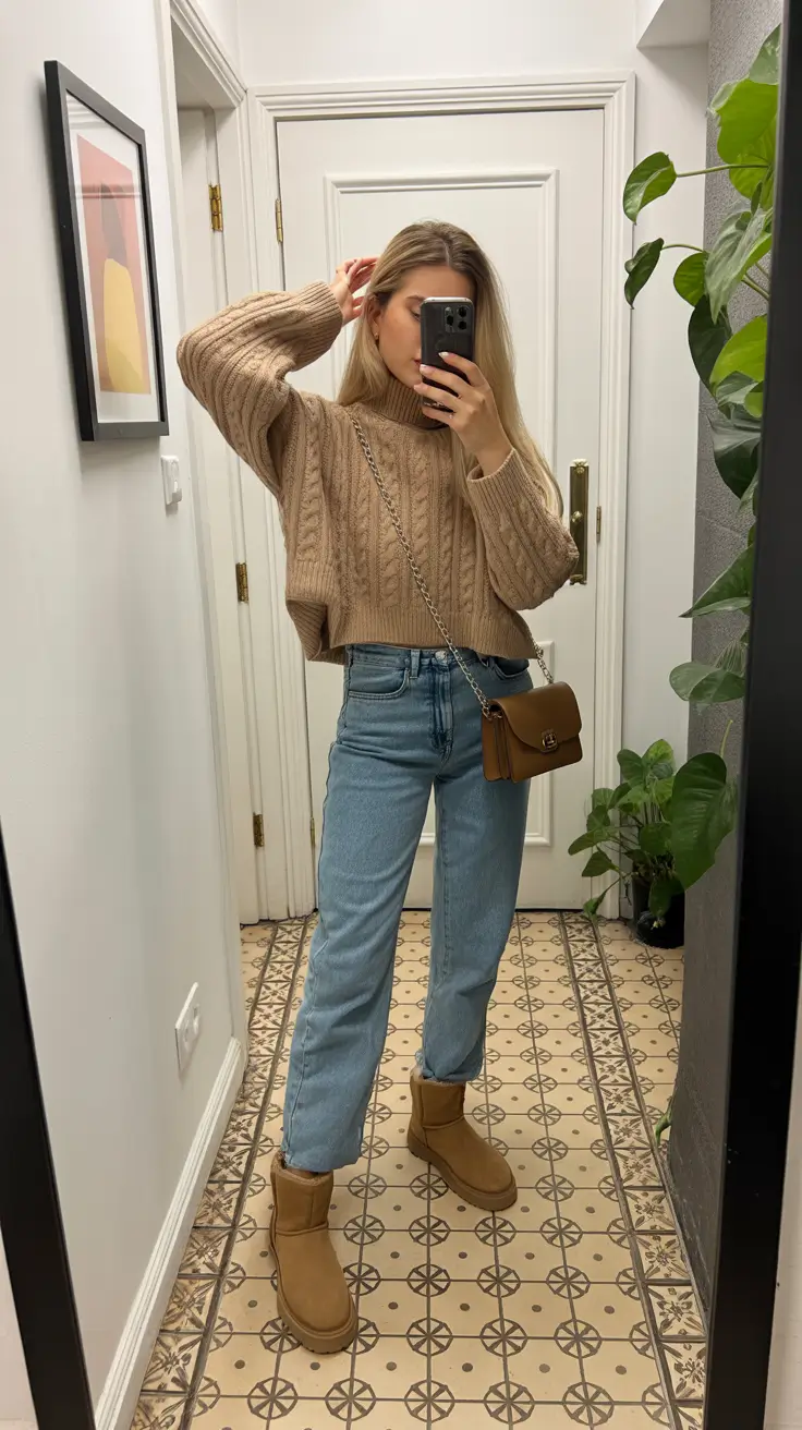 december outfits cozy Classic Beige Comfort