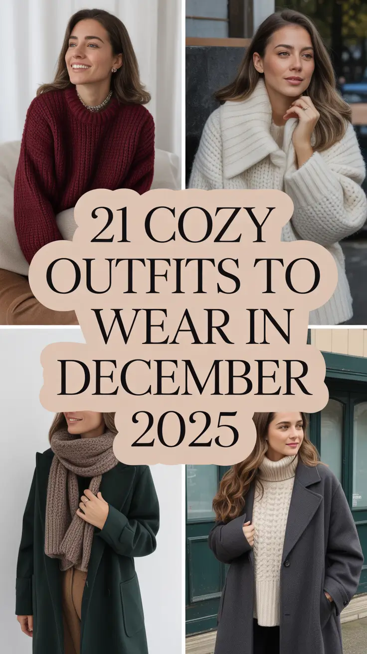 Cozy Outfits to Wear in December 2025: Chic Winter Looks and December Aesthetic Inspiration