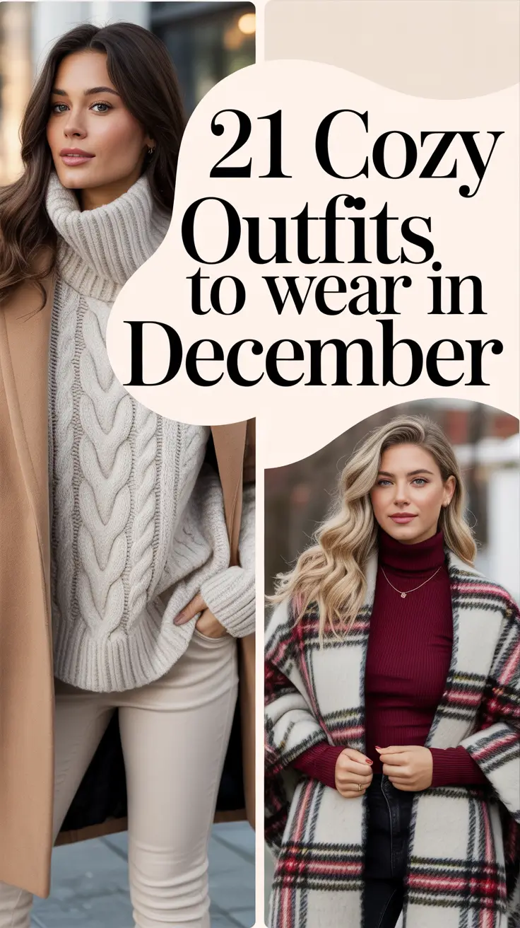 Cozy Outfits to Wear in December 2025: Chic Winter Looks and December Aesthetic Inspiration