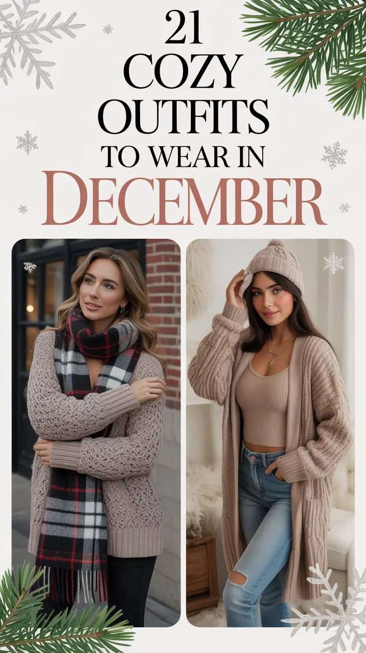 Cozy Outfits to Wear in December 2025: Chic Winter Looks and December Aesthetic Inspiration