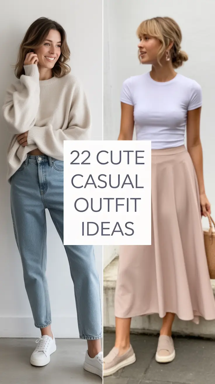 Cute Casual Outfit Ideas 2026: Chic & Comfy Looks for Every Season