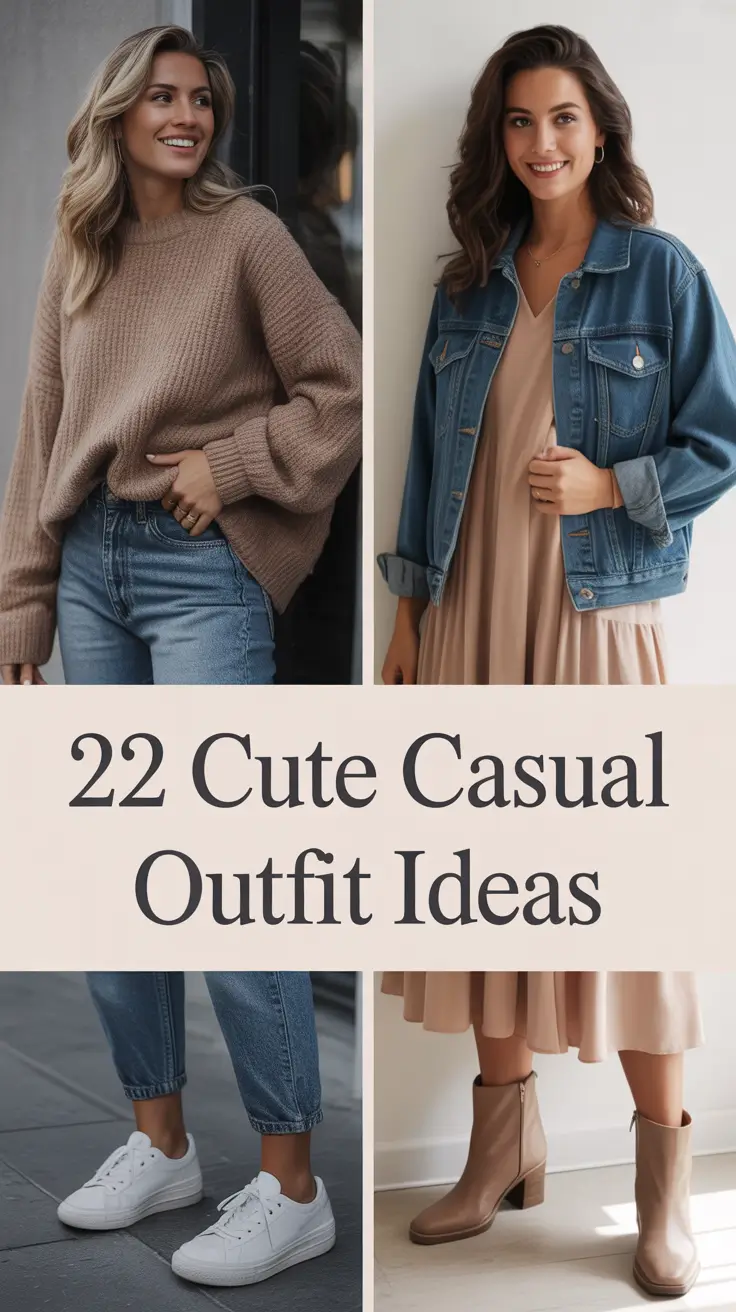 Cute Casual Outfit Ideas 2026: Chic & Comfy Looks for Every Season