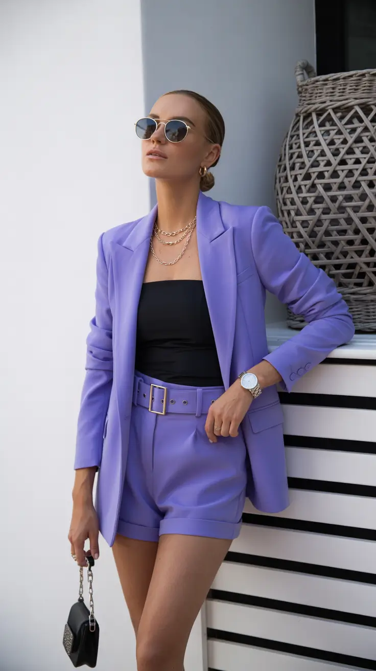 Cute Casual Outfits 2026 Lavender Power Suit Energy