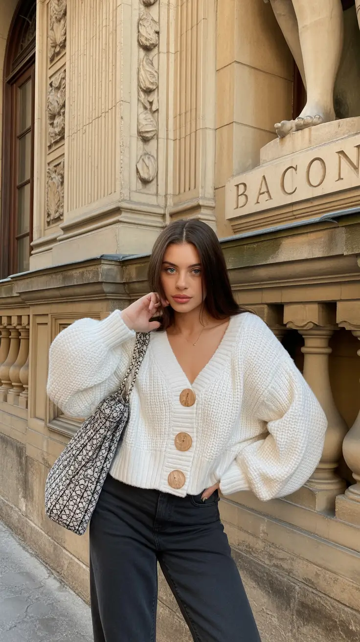 Cute Casual Outfits 2026 Chunky Knit Softness