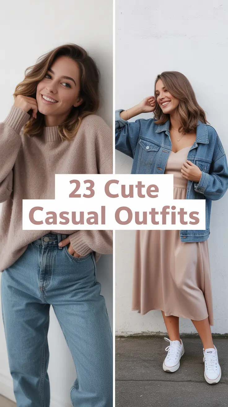 Cute Casual Outfits 2026: Aesthetic & Comfy Ideas for School, Work, and Everyday Style