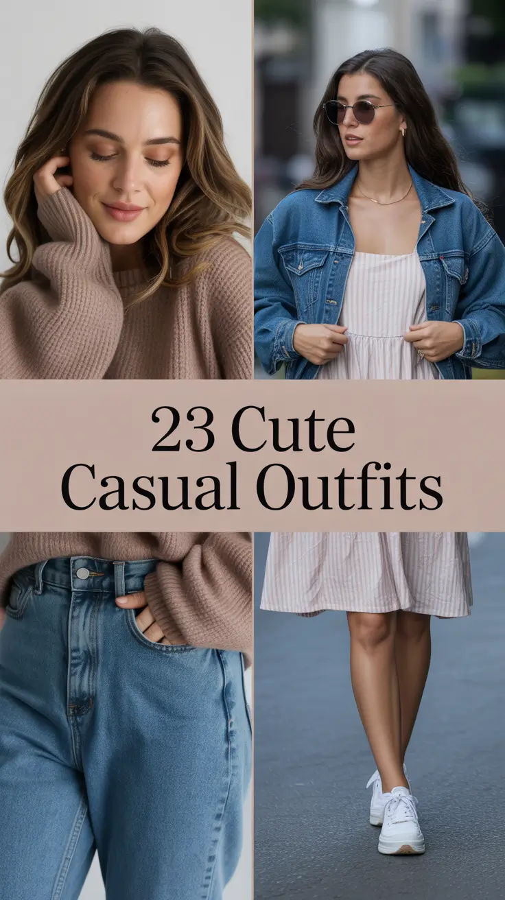 Cute Casual Outfits 2026: Aesthetic & Comfy Ideas for School, Work, and Everyday Style