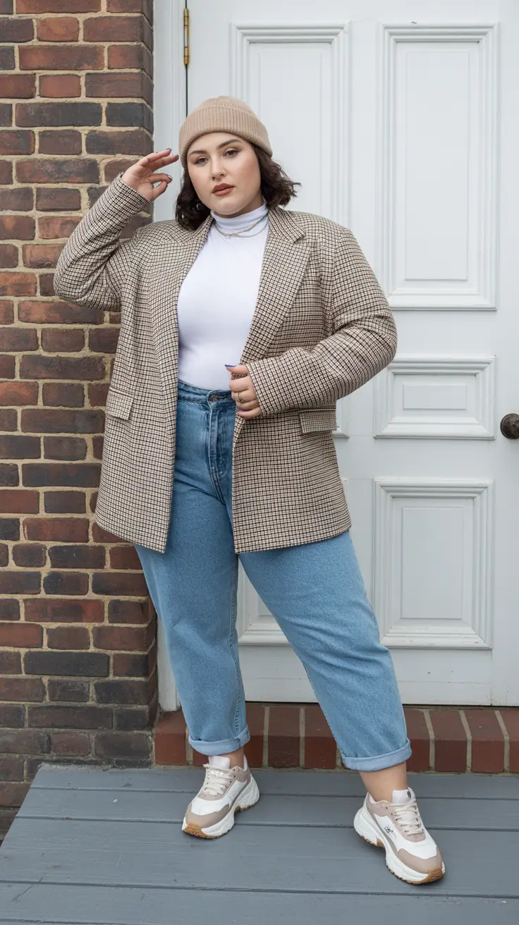 plus size outfits 2026 Tailored Casual Cool