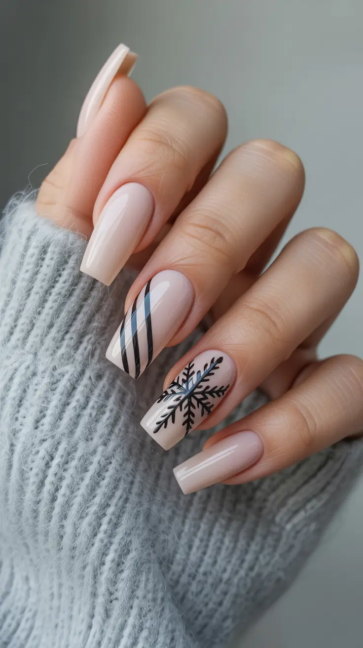 December 2025 Nail Colors Ideas Soft Nude Frost