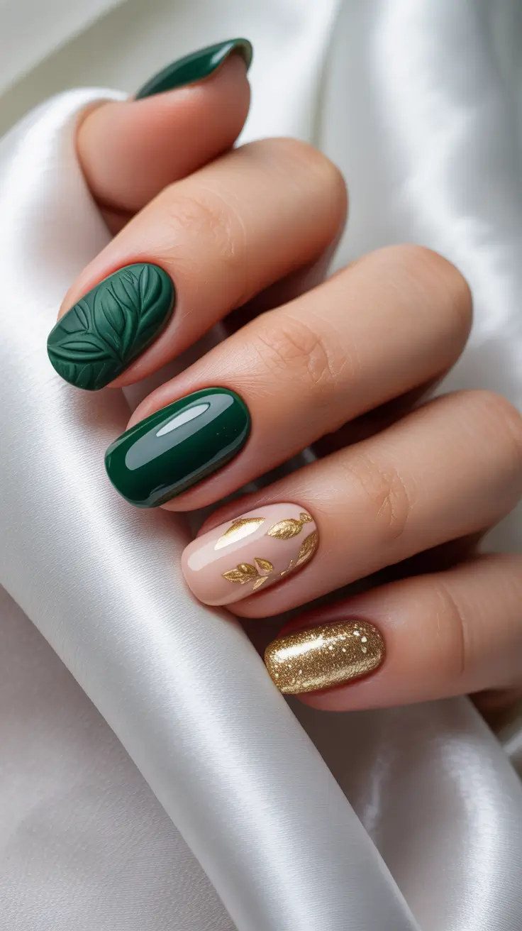December 2025 Nail Colors Ideas Emerald Elegance