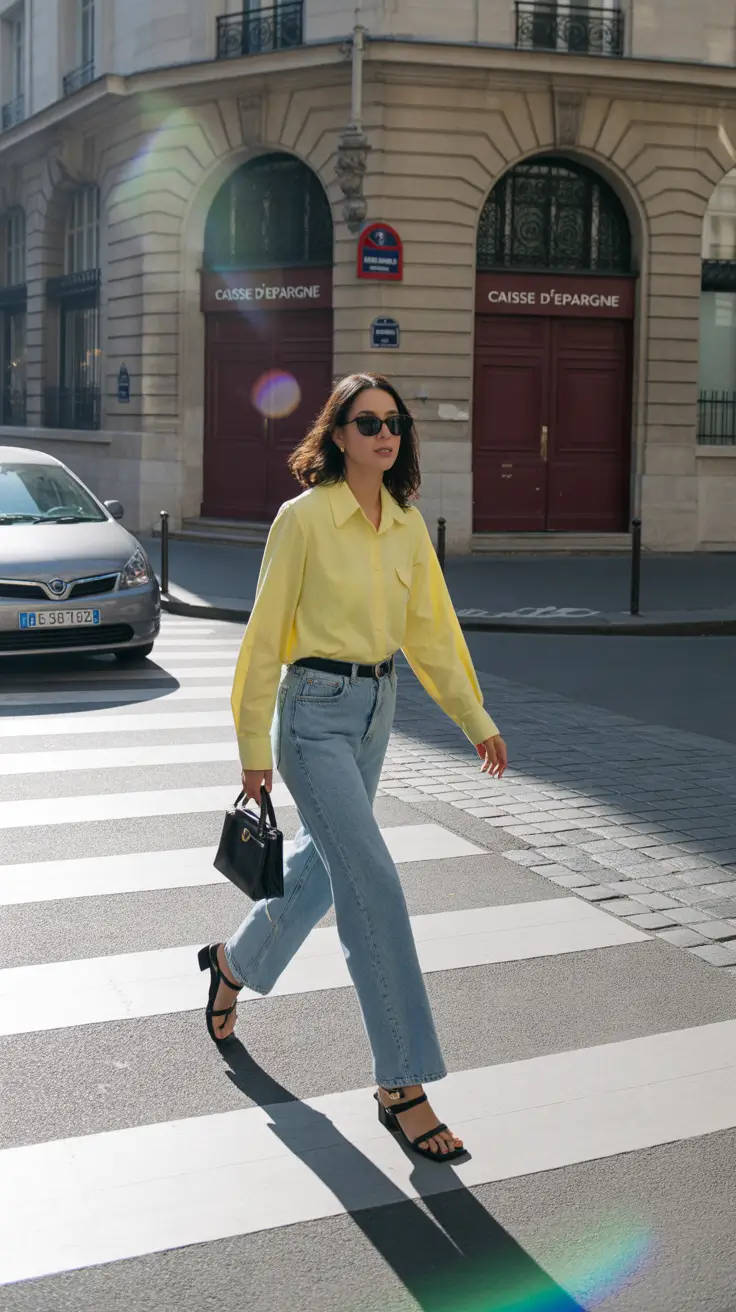Elegant classy outfits 2026 Sunlit Simplicity in Pastel Yellow