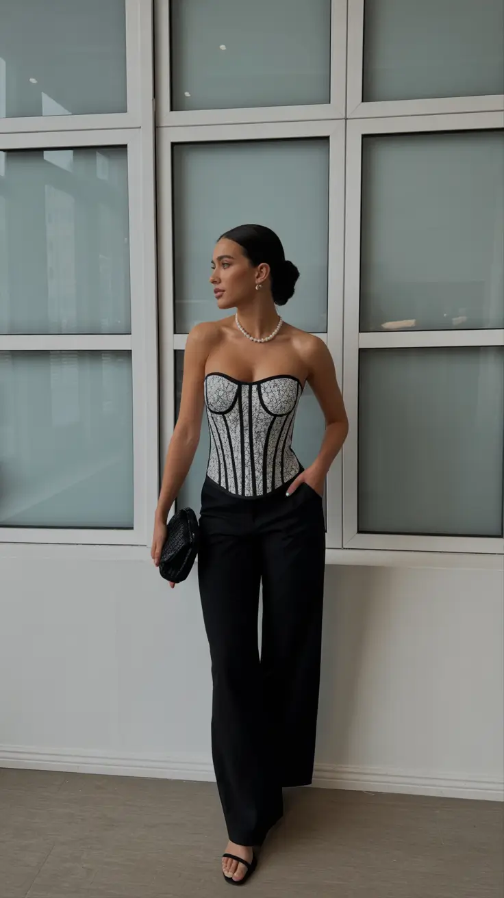 Elegant classy outfits 2026 Corseted Modern Glam