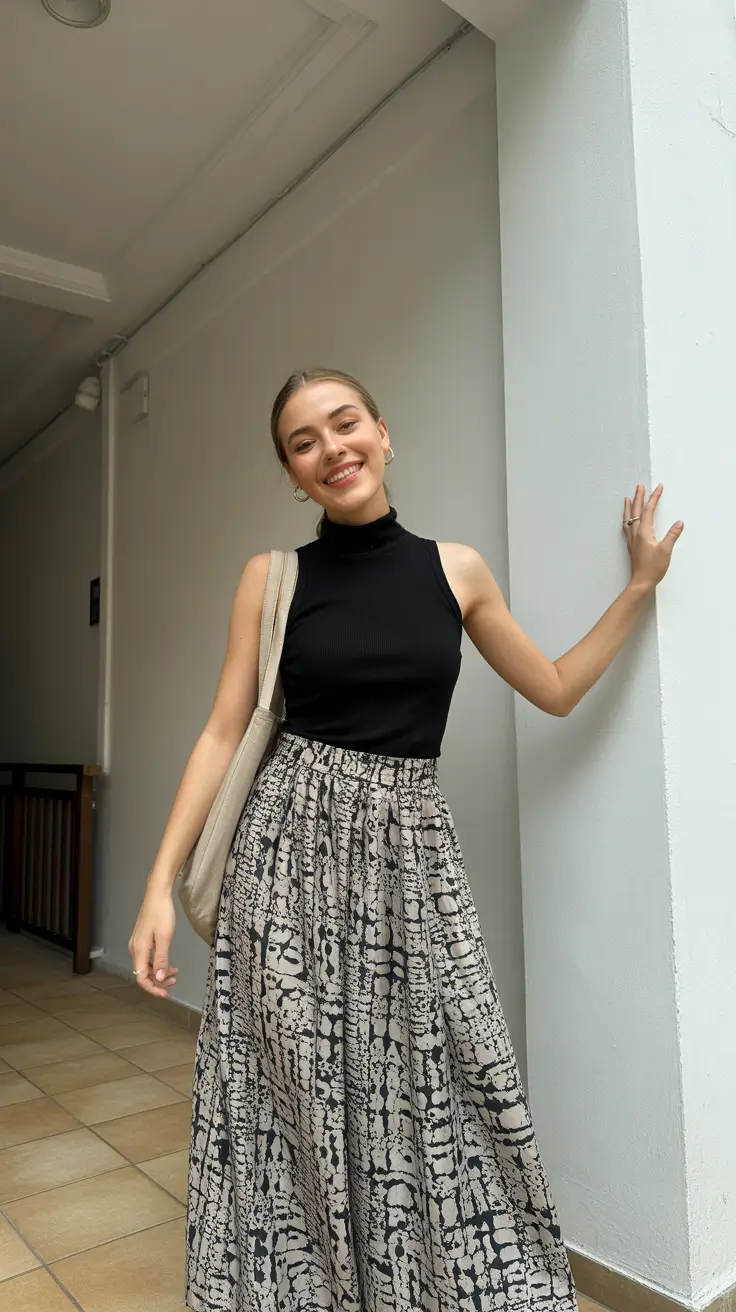 Elegant classy outfits 2026 Effortless Monochrome Grace