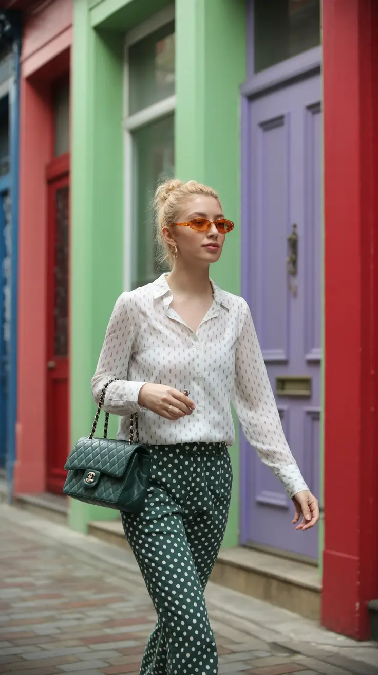 Elegant classy outfits 2026 Retro Polka Dot Revival