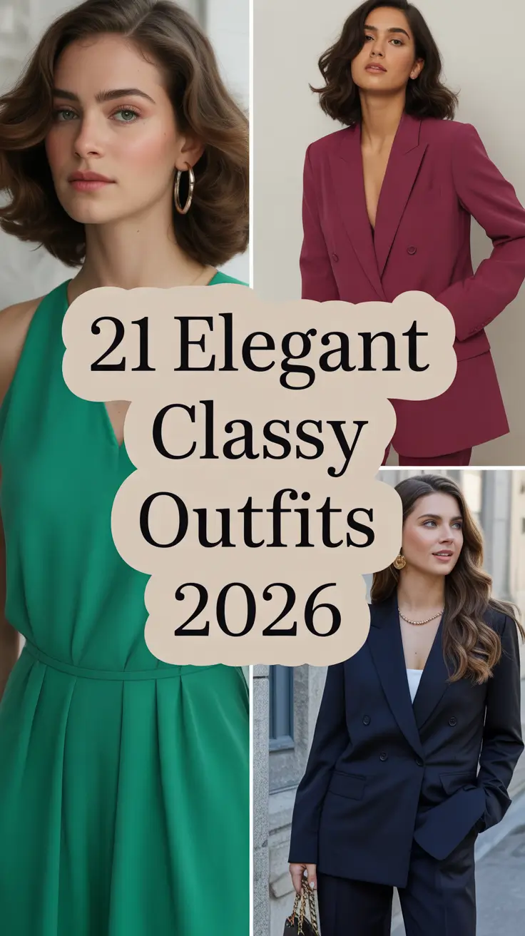 Elegant Classy Outfits 2026: Chic & Timeless Style Ideas for Modern Women