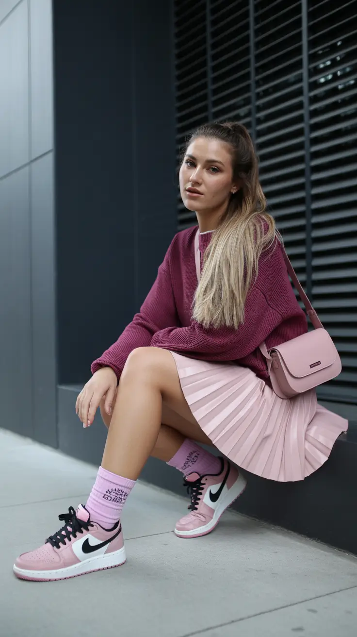 sneakers-outfit-for-women-soft-colors