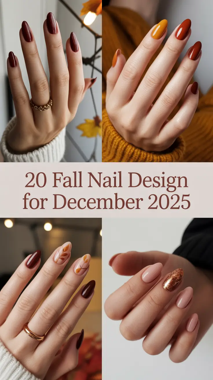 Fall Nail Design for December 2025: Cozy, Festive & Chic Manicure Ideas to Try This Season
