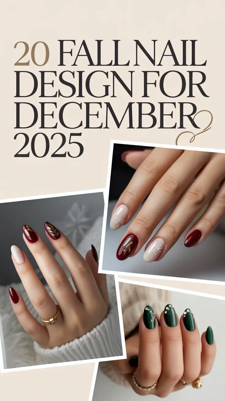Fall Nail Design for December 2025: Cozy, Festive & Chic Manicure Ideas to Try This Season