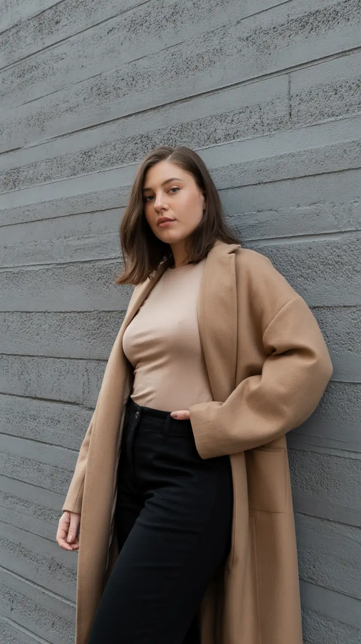 fashion curvy outfits for women 2026 soft neutrals and city edge