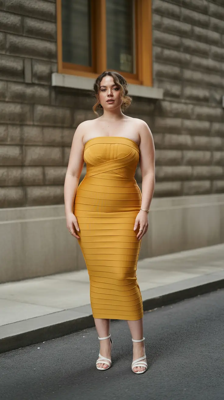 fashion curvy outfits for women 2026 golden glamour and modern curves