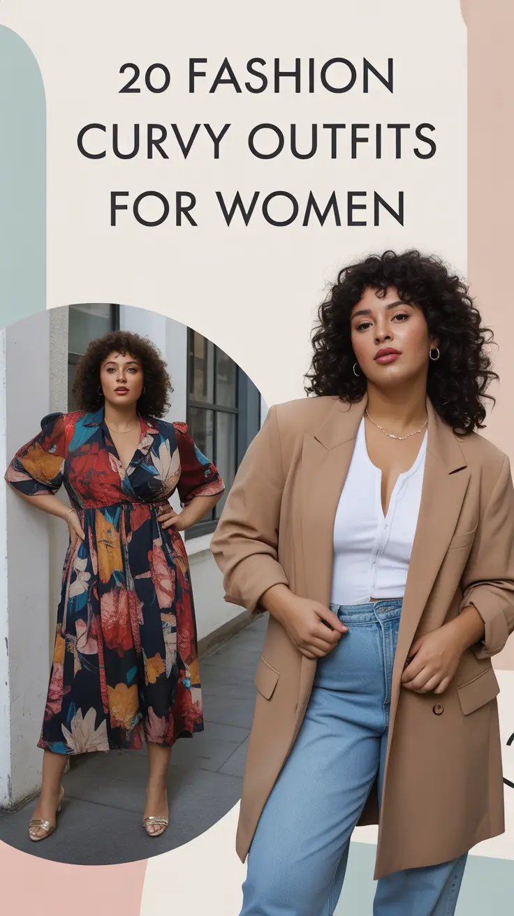 Fashion Curvy Outfits for Women 2026: Soft Autumn Elegance and Hour Glass Trends