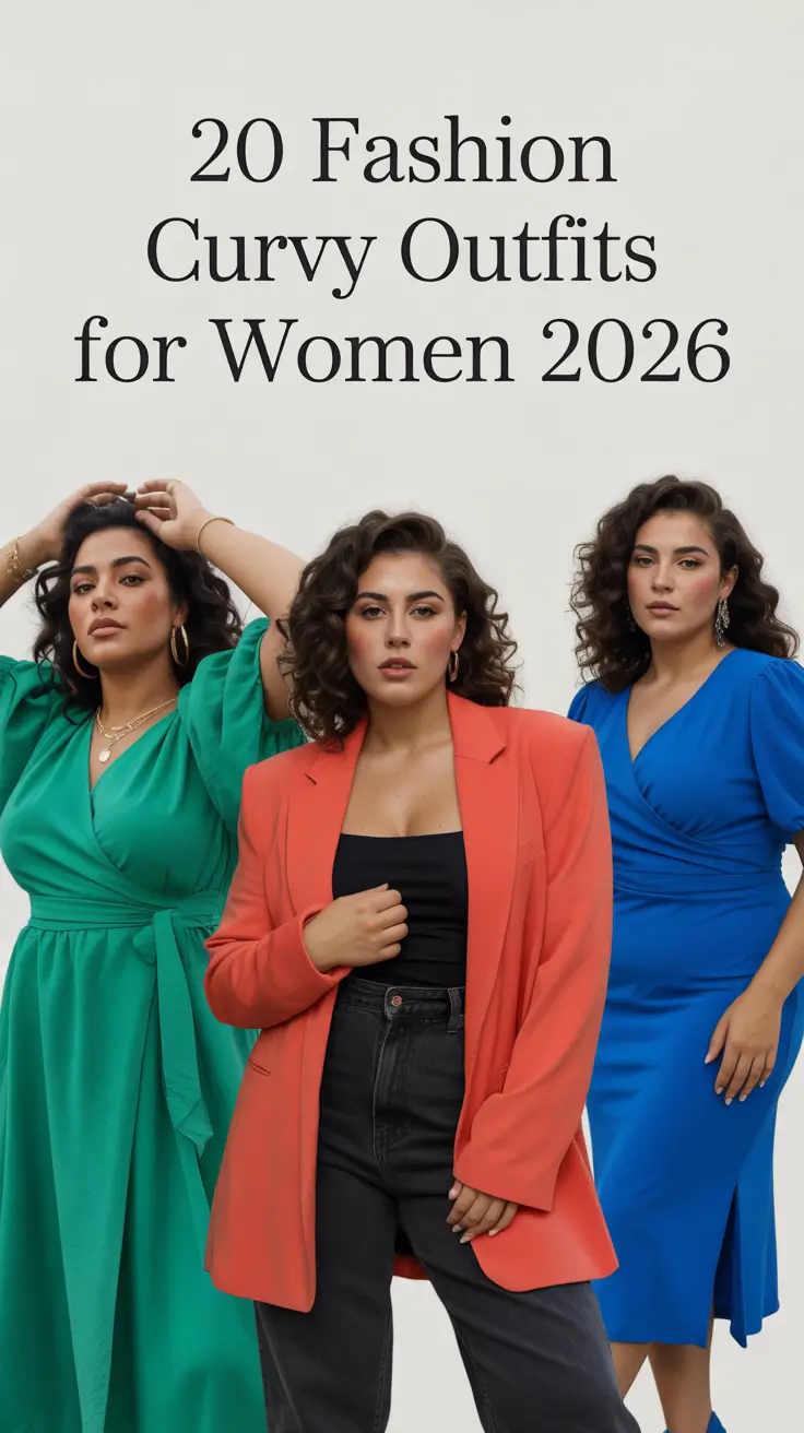 Fashion Curvy Outfits for Women 2026: Soft Autumn Elegance and Hour Glass Trends