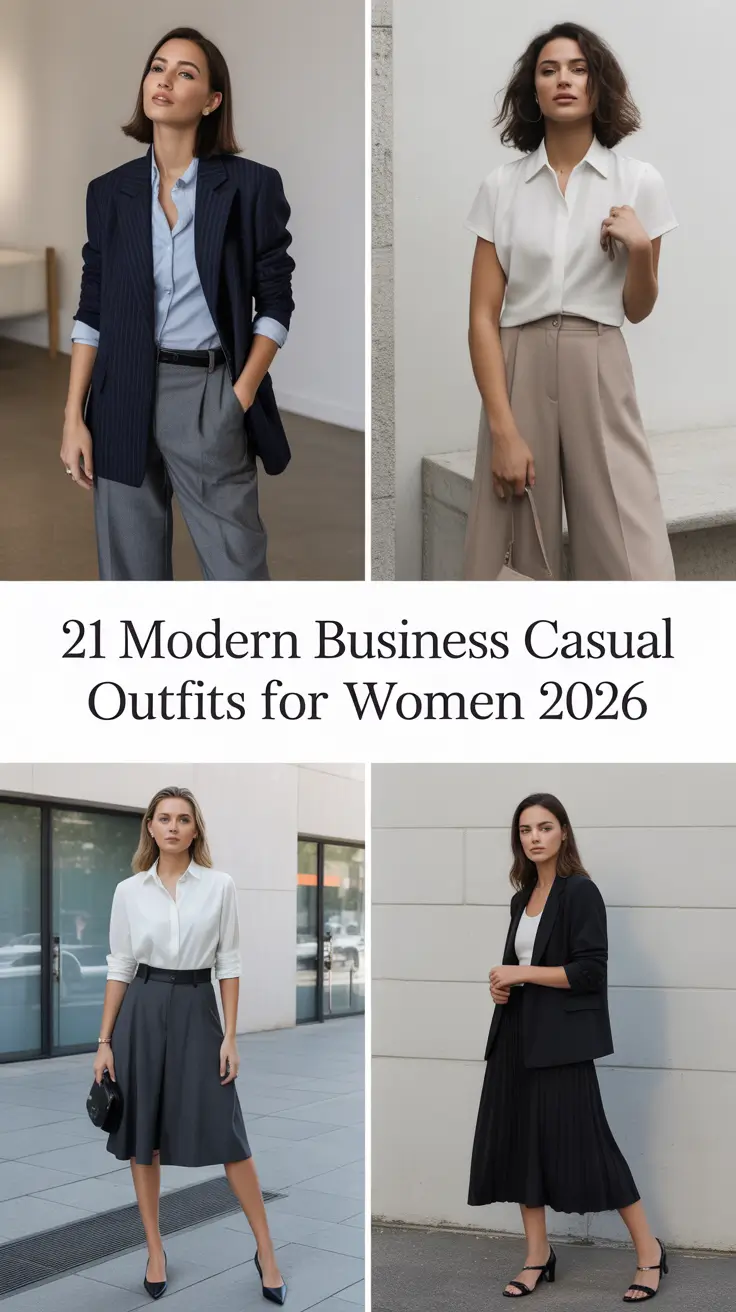 Modern Business Casual Outfits for Women 2026: Trendy, Comfy & Effortlessly Chic Ideas for Every Season