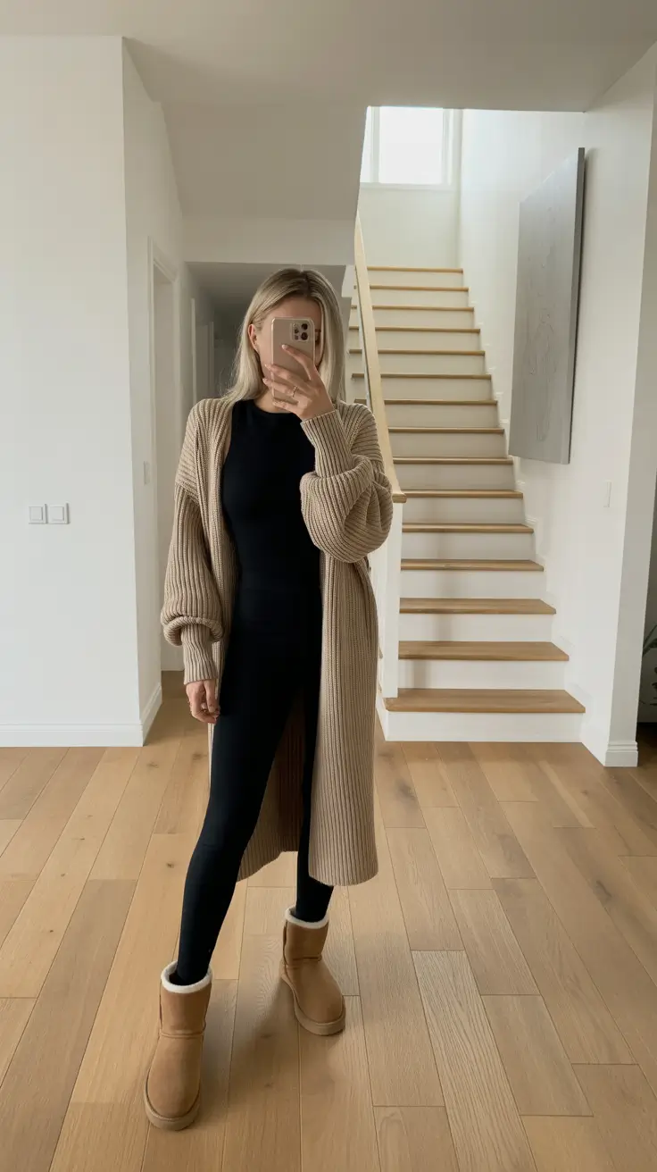 Modern mom outfits 2026 Cozy Neutrals and Minimal Elegance