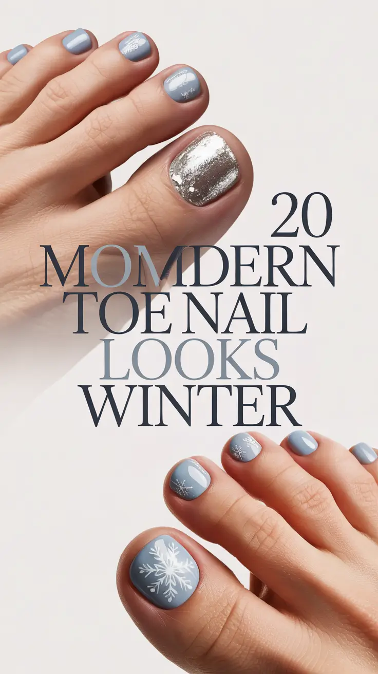 Modern Toe Nail Looks Winter 2025–2026: Cute Ideas, Polish Shades & Winter Colors for Toes