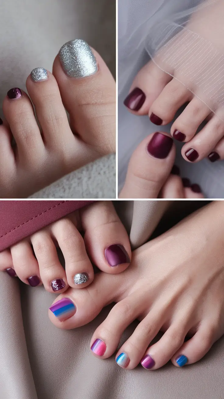 Modern Toe Nail Looks Winter 2025–2026: Cute Ideas, Polish Shades & Winter Colors for Toes