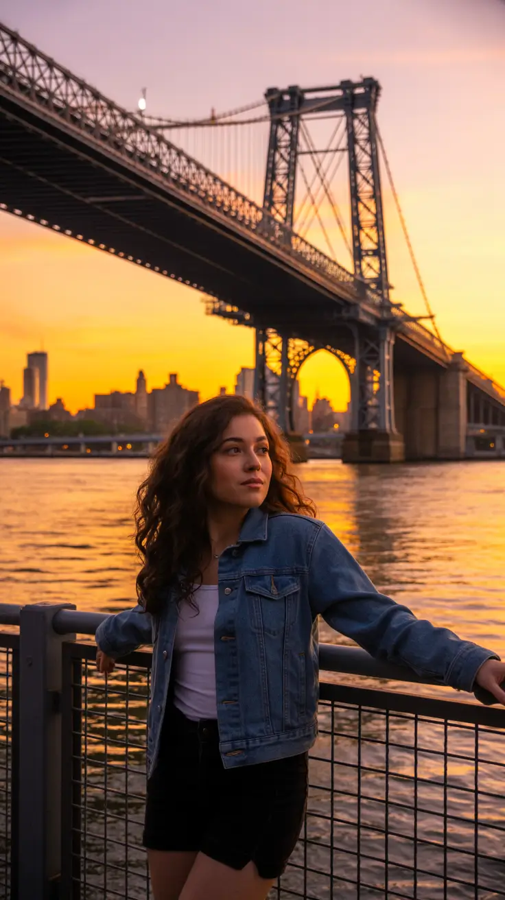 new york outfits summer Golden Hour Denim: The Soul of New York Casual