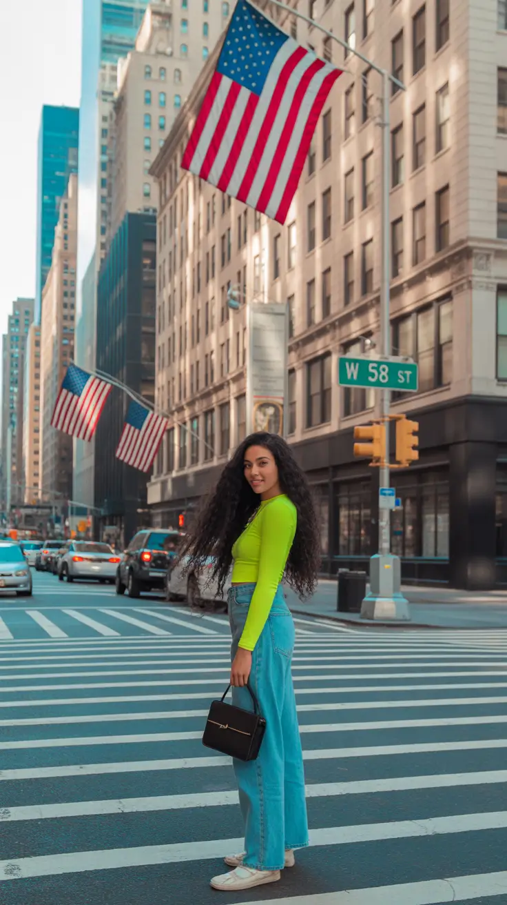 new york outfits spring Neon Pop: Spring in the City