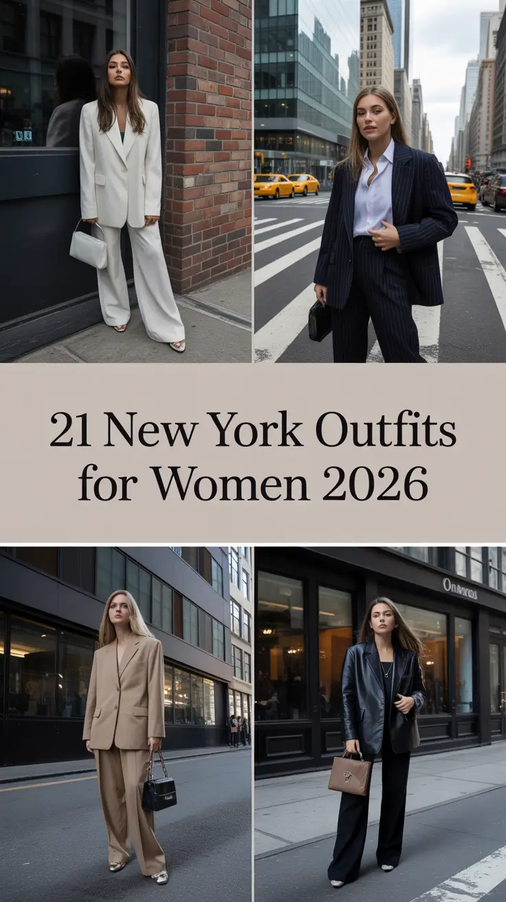 New York Outfits for Women 2026: Aesthetic Street Style Ideas for Every Season