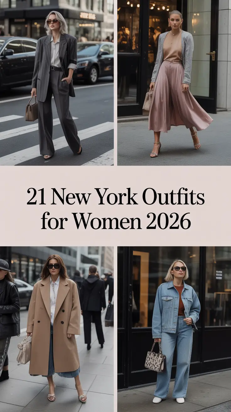 New York Outfits for Women 2026: Aesthetic Street Style Ideas for Every Season