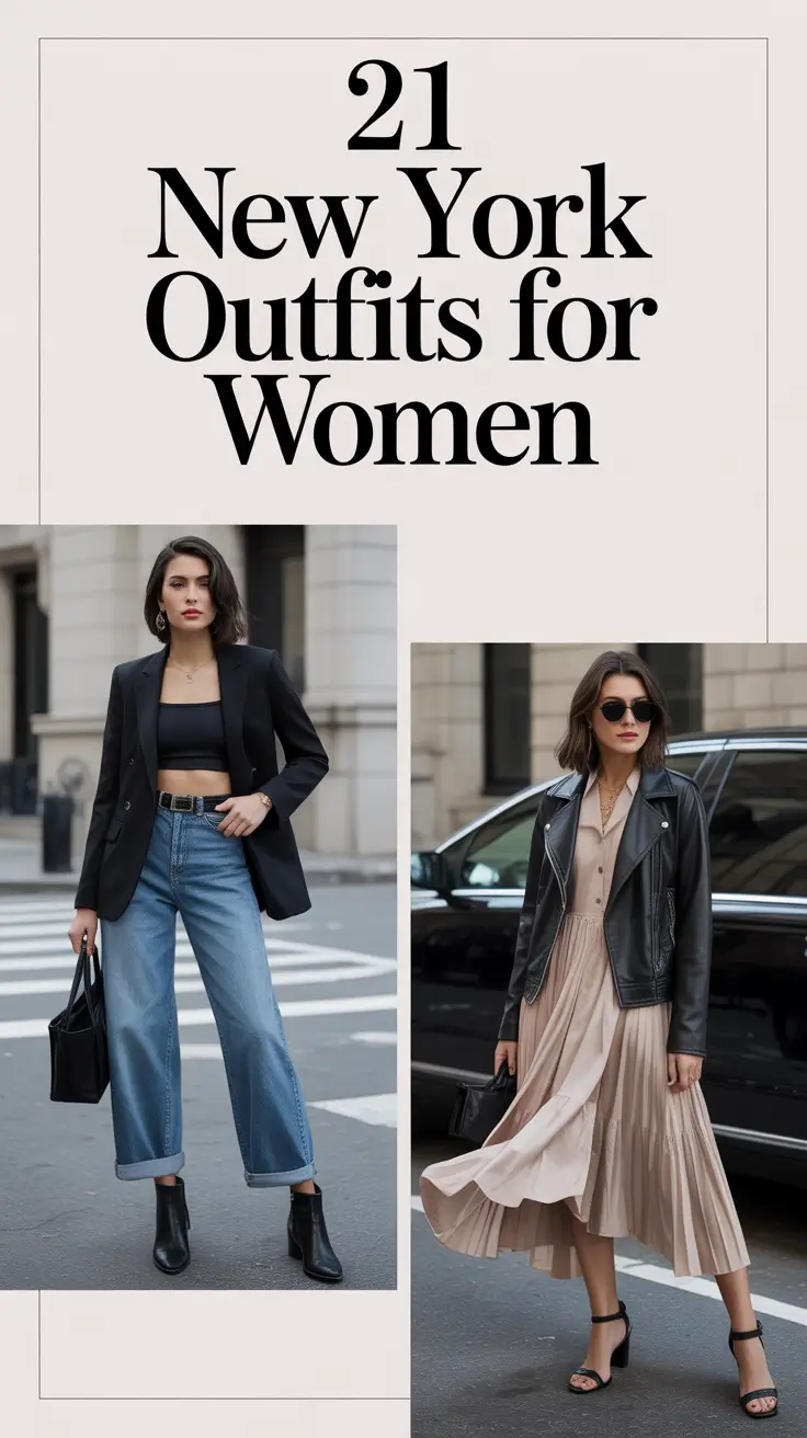 New York Outfits for Women 2026: Aesthetic Street Style Ideas for Every Season