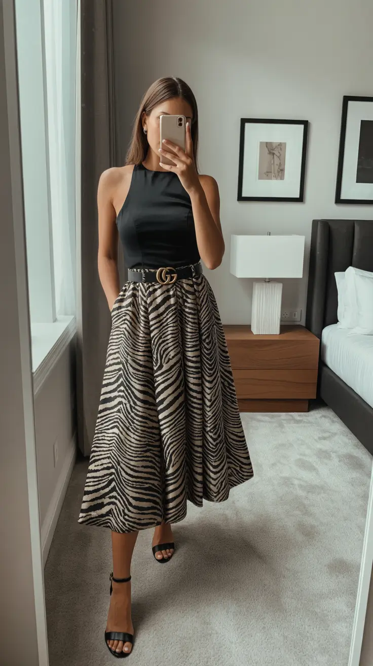 office outfits women Animal Print Grace