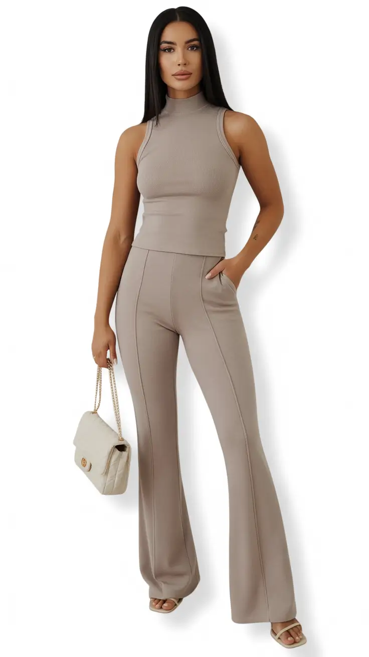 office outfits women Soft Taupe Sophistication