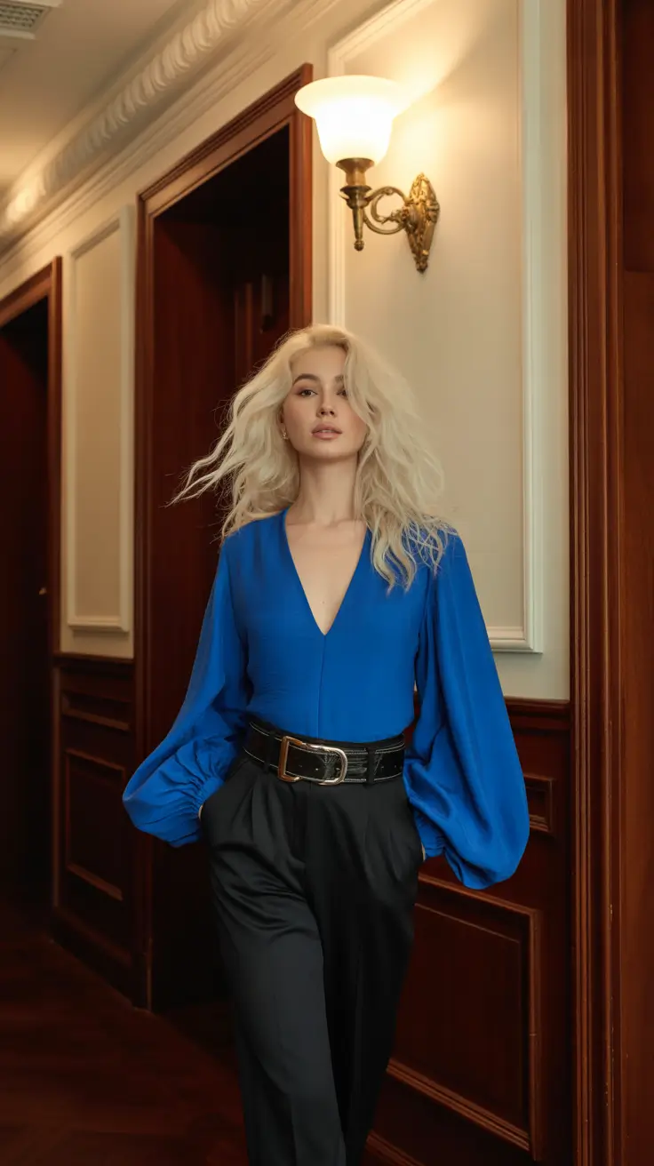 outfit ideas 2026 Electric Blue Confidence