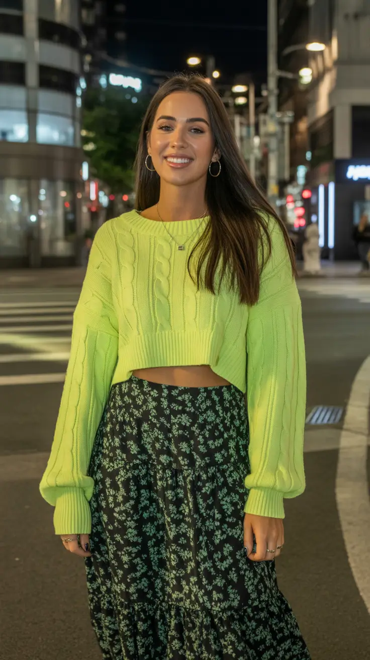 outfit ideas 2026 Neon Bloom Energy