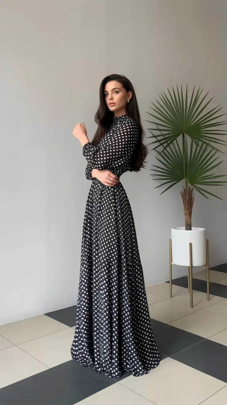 outfit ideas 2026 Midnight Polka Magic