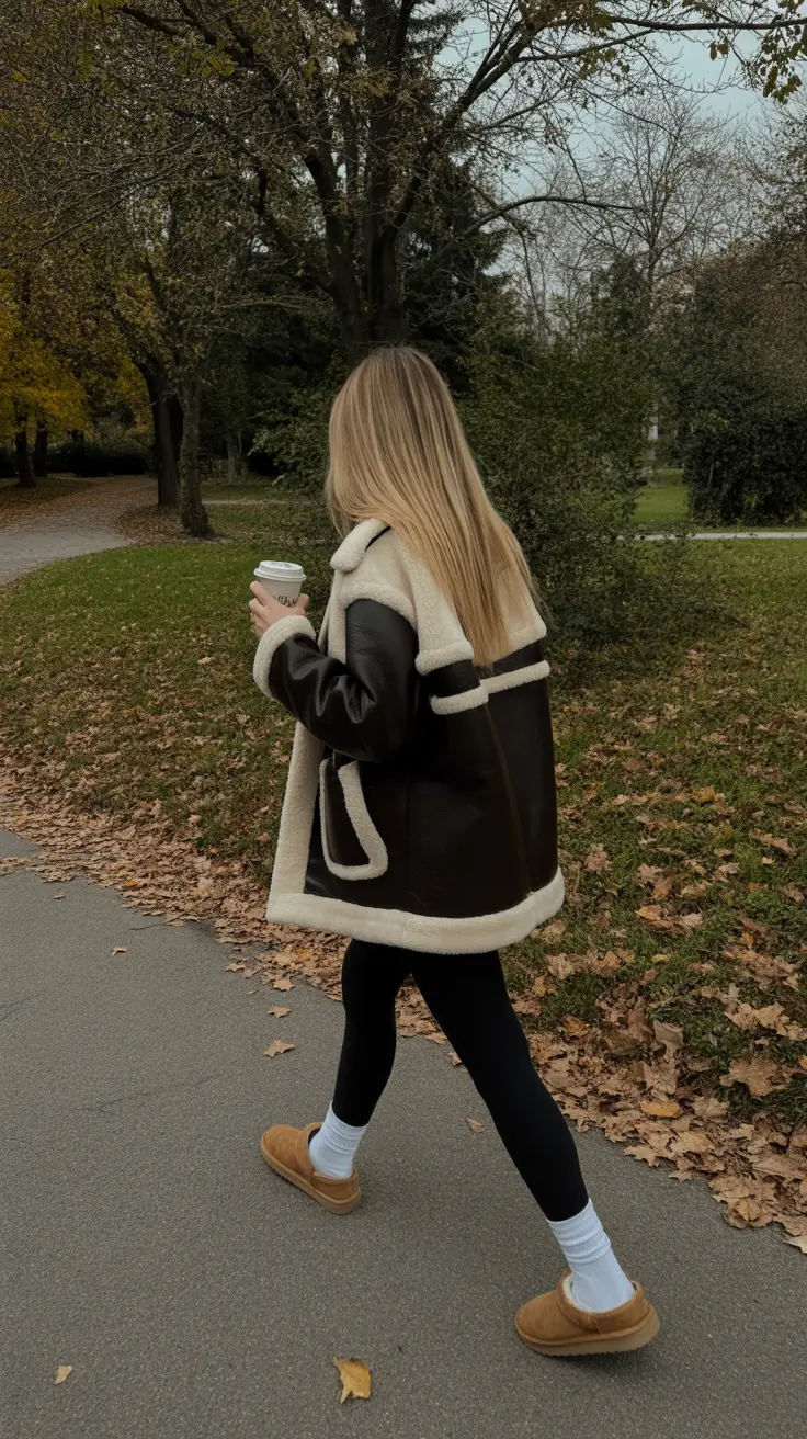Outfits with Ugg boots 2026 Coffee Walks in Warm Textures