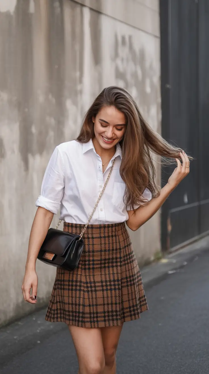 preppy outfits aesthetic Classic Check Revival