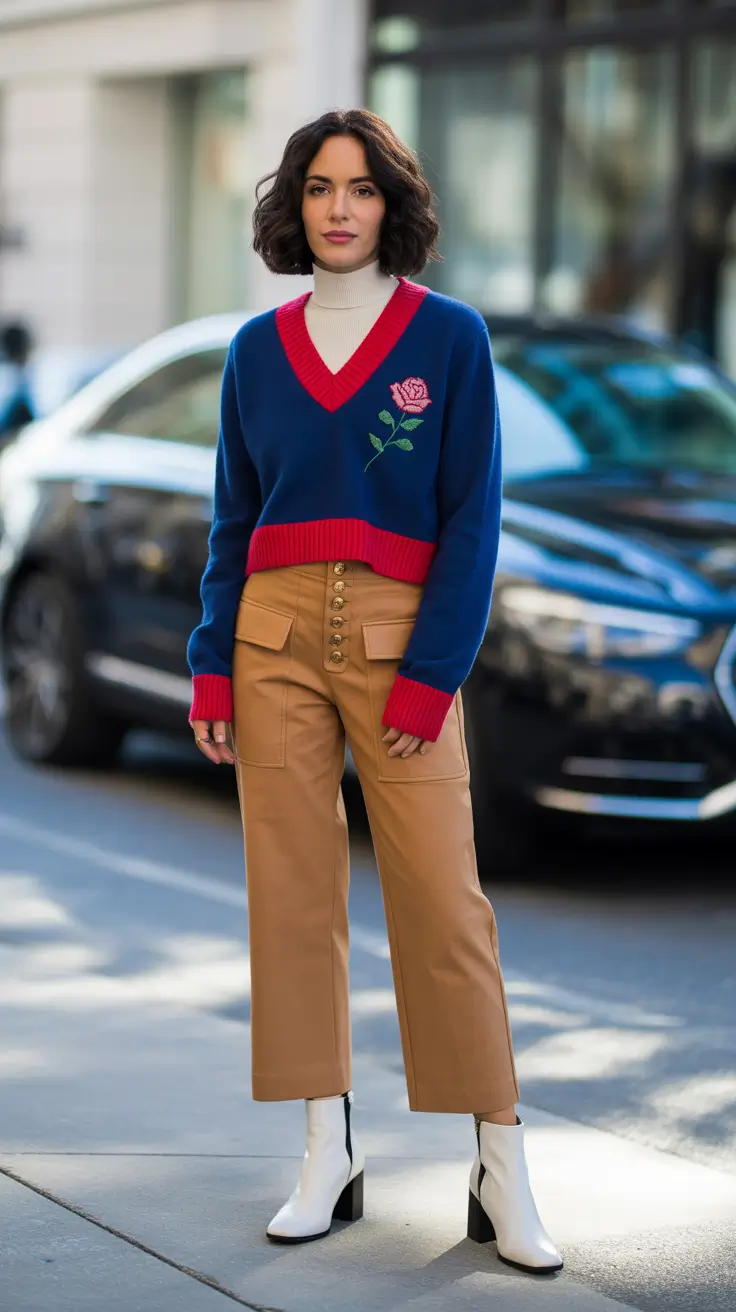 preppy outfits aesthetic Retro Edge Revival