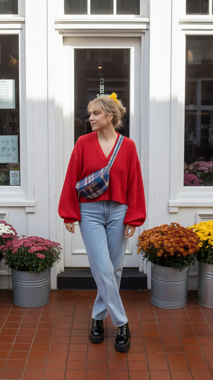 preppy outfits aesthetic Cherry Red Revival