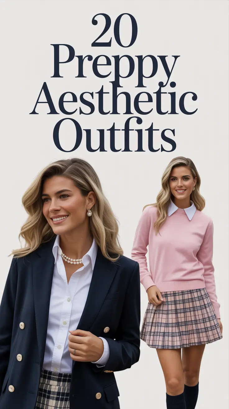 Preppy Aesthetic Outfits 2026 – Trendy, Cute & Timeless Style Ideas