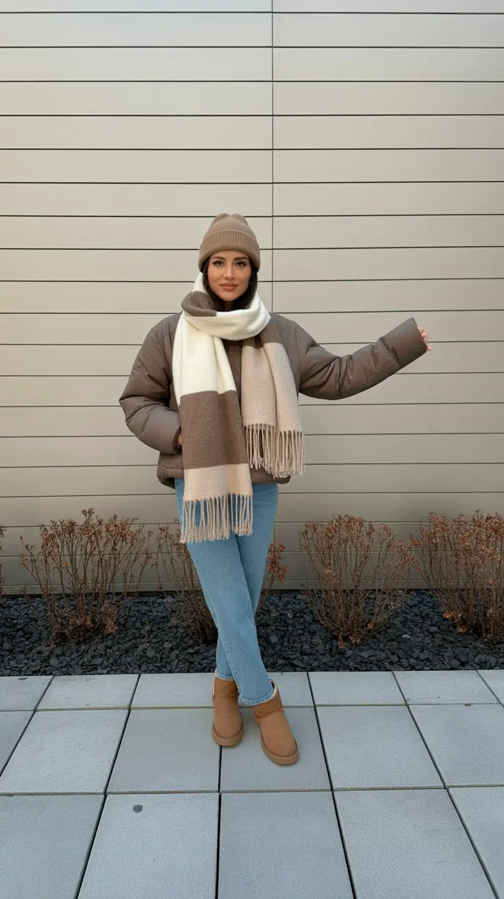 cold weather outfits winter freezing Winter Warmth with Soft Neutrals